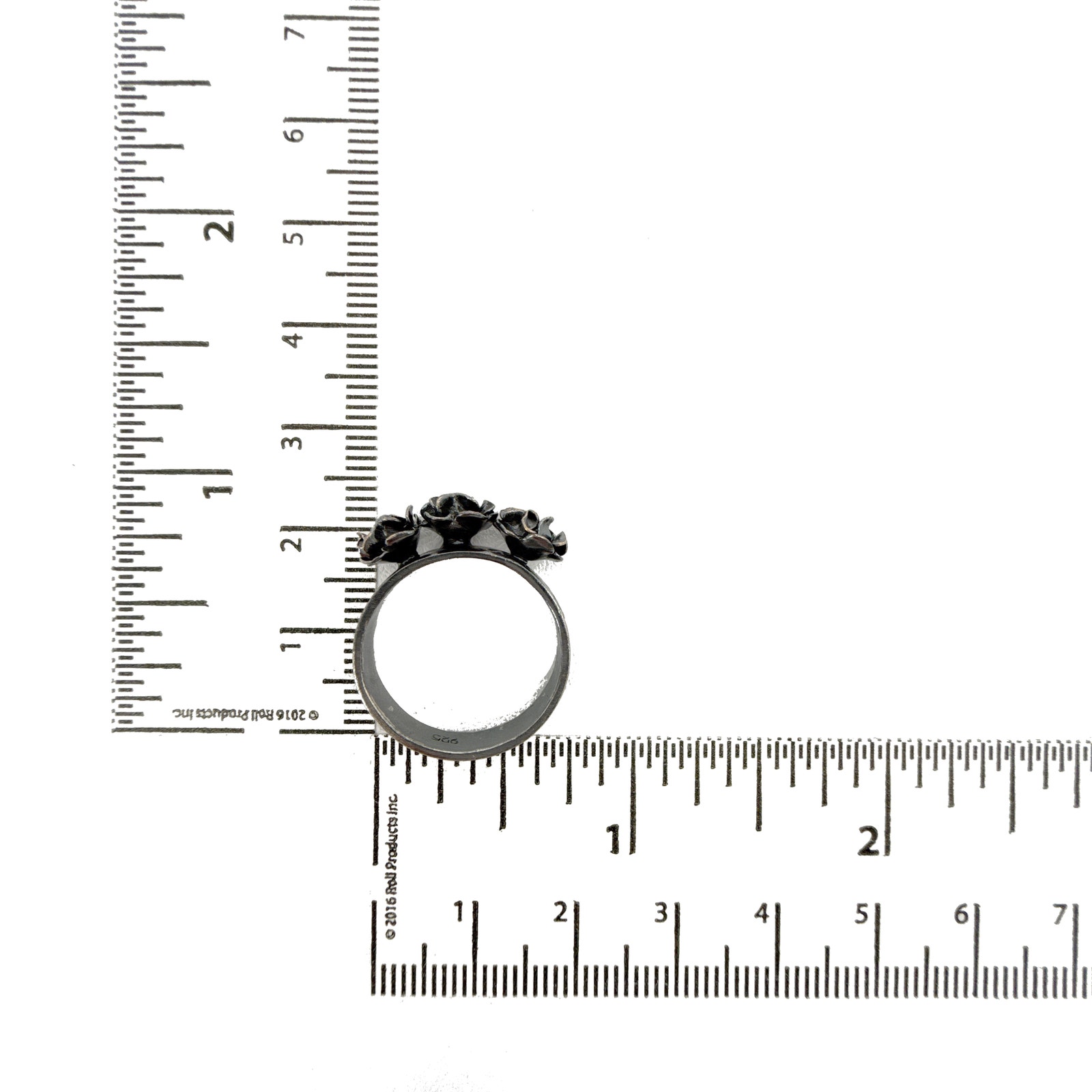 Virgins Saints & Angels Vsa Stepsister Band Ring In Gunmetal 6 — image 7 of 7